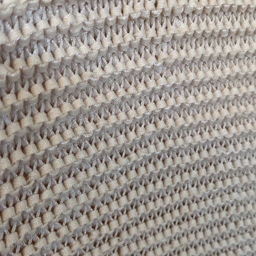 Talbots Petites Sweater Cream Knit Short Sleeve - Picture 3 of 8